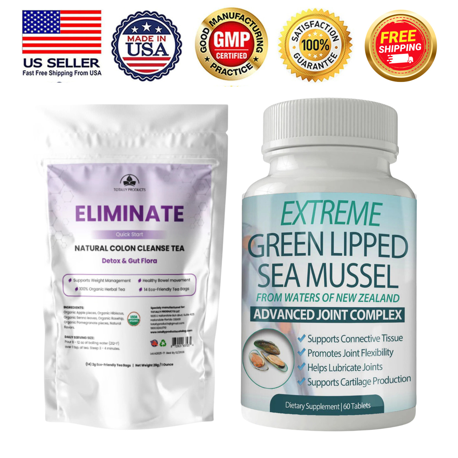 Bag Weight Management & Green Lipped Mussel Joint Support Supplement