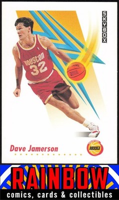 1991-92 SkyBox #102 Dave Jamerson Rookie Houston Rockets