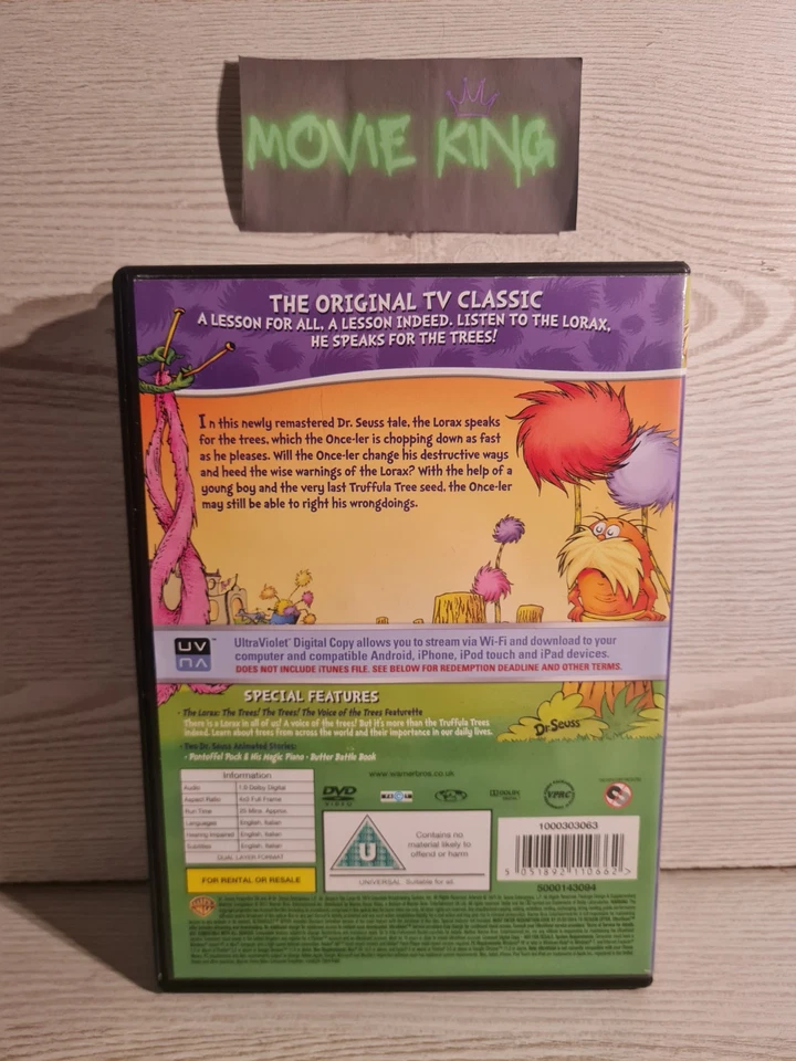 The Cat In The Hat & Lorax & Christmas (DVD X4) {Dr Seuss Bundle} [Reg 2] [UK]  - Image 4 of 4