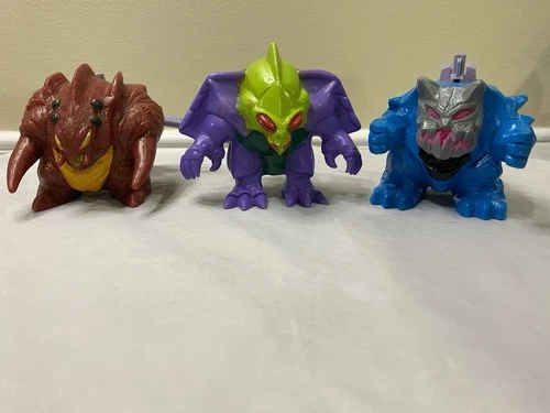 3 COMPLETE Vintage Monstructors G1 Transformers Wildfly Slog Scowl Pretenders