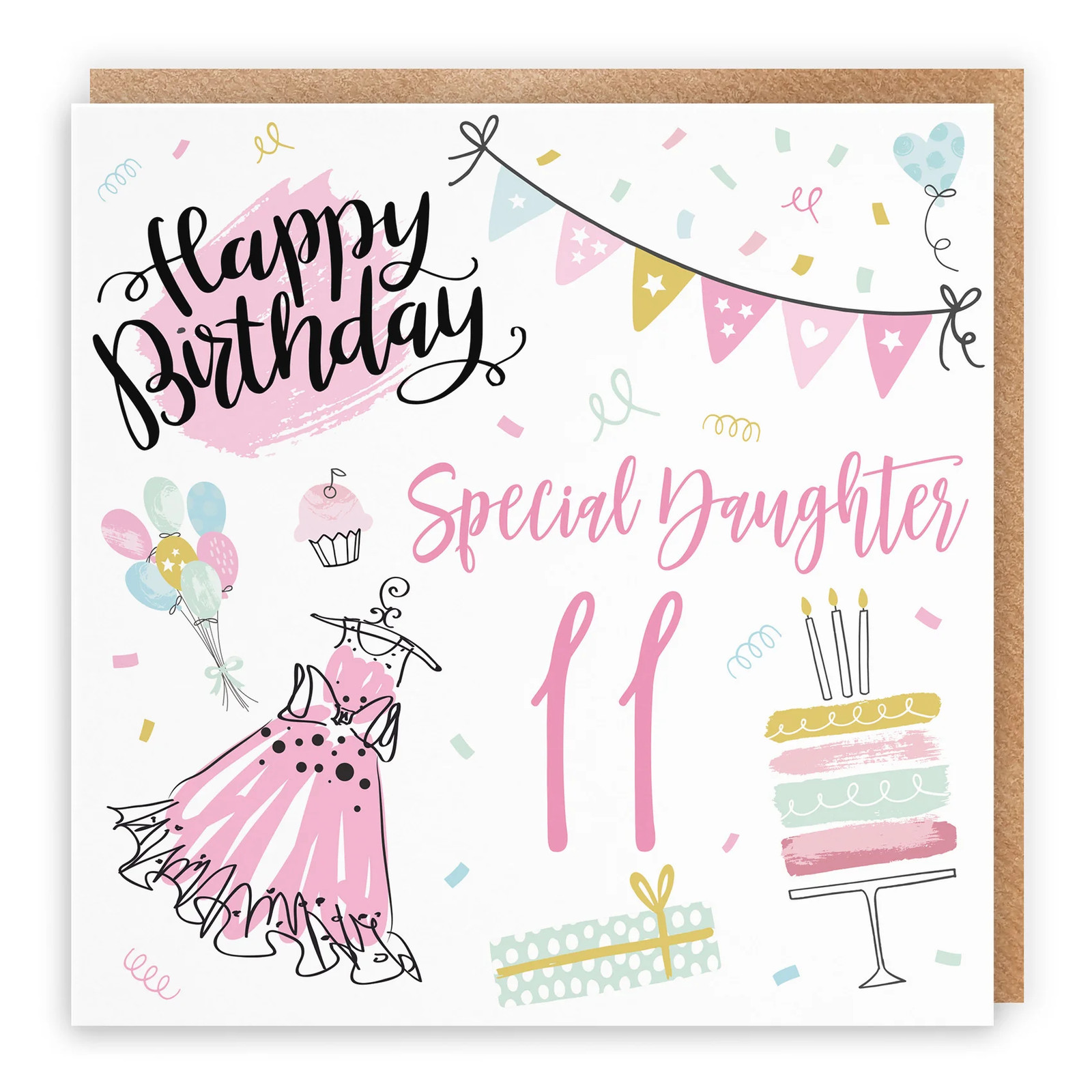 11th Daughter Birthday Card Party