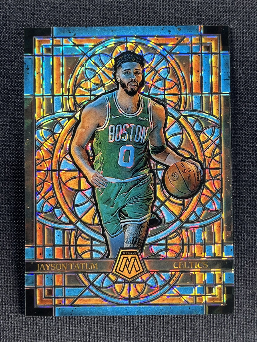 2024-25 Panini Mosaic Jayson Tatum #12 Stained Glass Prizm Celtics Case Hit SSP