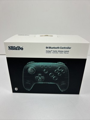 8Bitdo 64 Bluetooth Controller (Analogue 3D, Switch, Switch 2, Windows) Ice Blue