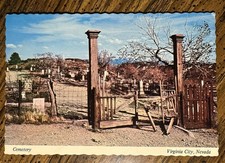 Cemetery, Virginia City, Nevada Vintage Postc...