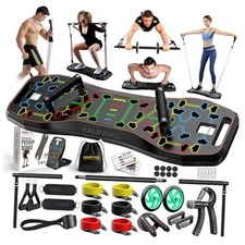 Push Up Board,36 in 1 Home Gym Equipment with Ab Roller Wheel  ProMax Premium
