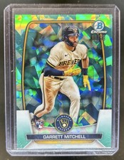 2023 Bowman Chrome Sapphire Garrett Mitchell RC Refractor Aqua #/99 Brewers