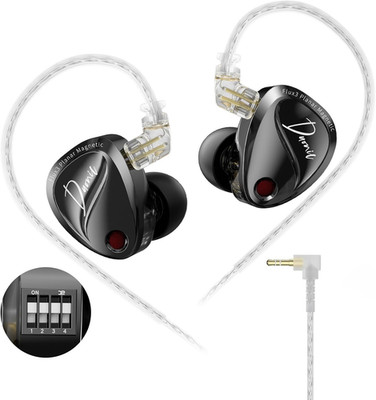 Duonic In-Ear Monitor Headphones, Triple-Magnet Planar Magnetic + Super-Linear D