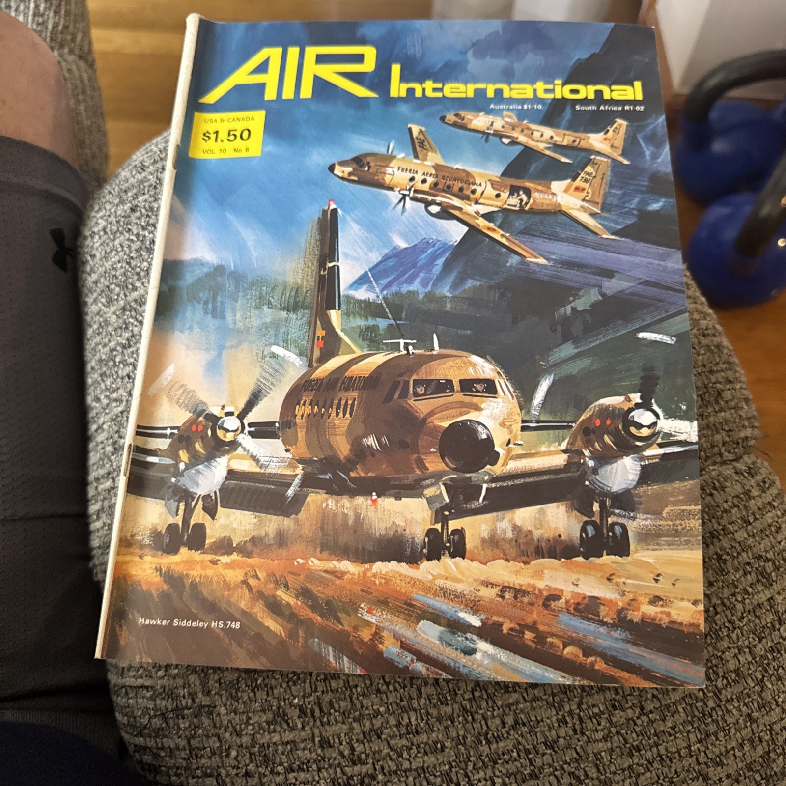 AIR International Military Aircraft Plane Vol.10 No.6 JUN 1976 Vintage Magazine