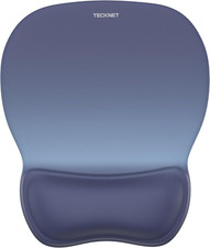 TECKNET Gel Mouse Pad with Wrist Rest, Ergonomic Office Mousepad with Wrist Supp
