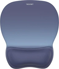 TECKNET Gel Mouse Pad with Wrist Rest, Ergonomic Office Mousepad with Wrist Supp