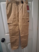 Boys Levi's Jogger Stretch Cargo pants size Large LGG khaki Beige color