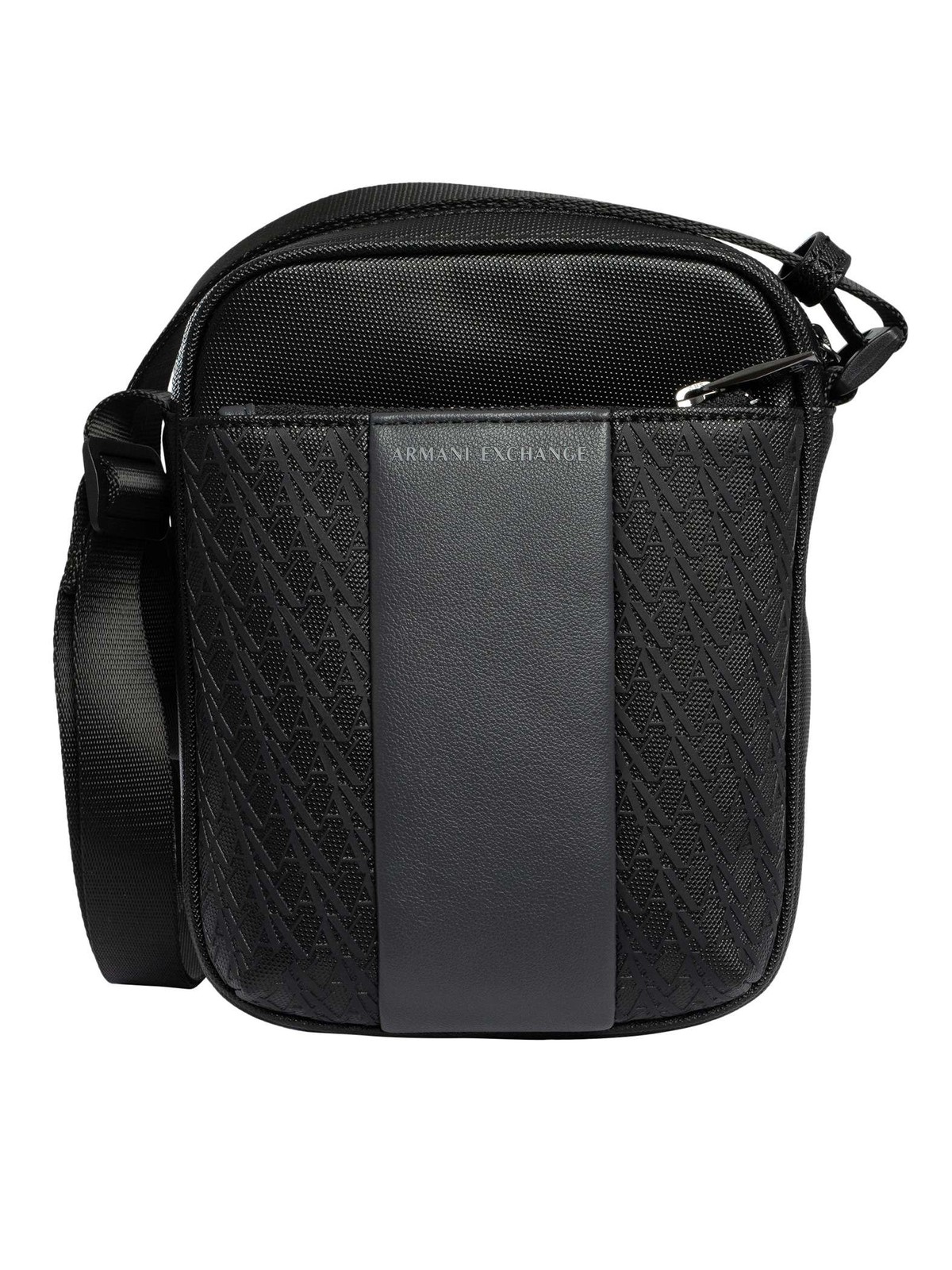 Armani Exchange Brand Crossbody Bag, Black - One Size