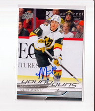 MASON MORELLI autographed '24/25 VEGAS GOLDEN KNIGHTS