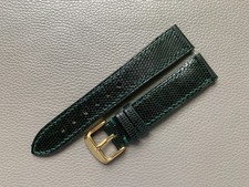 Green Genuine Lizard leather watch strap band Custom Size 16 17 18 19 20 21 22mm