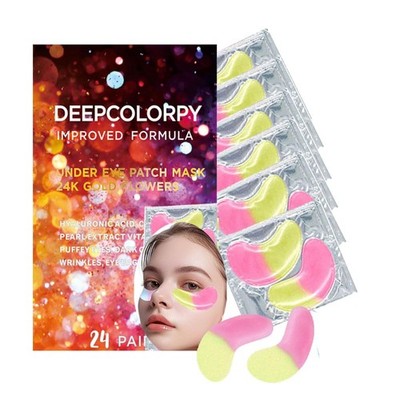 Under Eye Patches for Dark Circles Puffy Eyes 24 Pairs Collagen Eye Bags Trav...