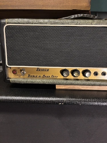 Vintage Selmer 196o’s Treble And Base 50 Amplifier Head and speaker cabinet - Picture 6 of 16