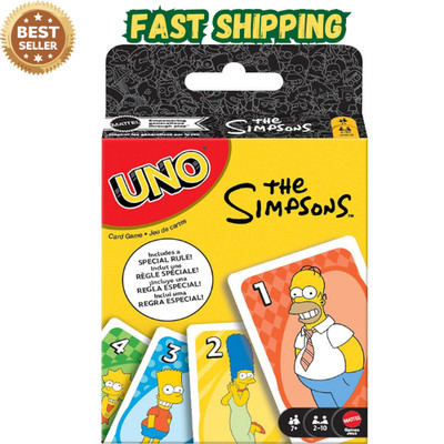 UNO the Simpsons Card Game for Kid, Adult & Family Nights, Parties, Travel & Cam