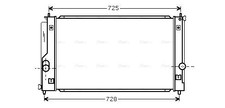 TO2334 AVA Radiator FIT TOYOTA MR2 MK III (2000) MR2 1.8 VVTI