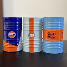 11.2*6.6cm Gulf Petroleum Metal Oil Barrel Ashtray Ornament
