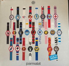 Collezione completa di 24 Orologi Football Watch Parmalat  serie speciale ,  