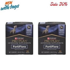 Combo 2 Purina Pro Plan Dog Veterinary Supplements FortiFlora Probiotic 1.06 Oz