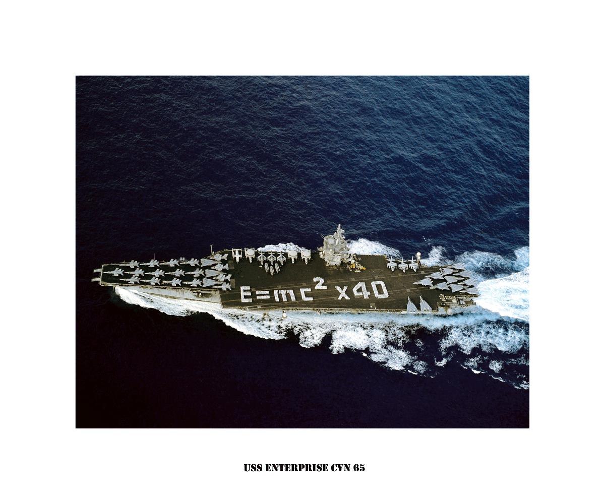 USN Navy USS ENTERPRISE CVAN 65 Naval Ship Photo Print