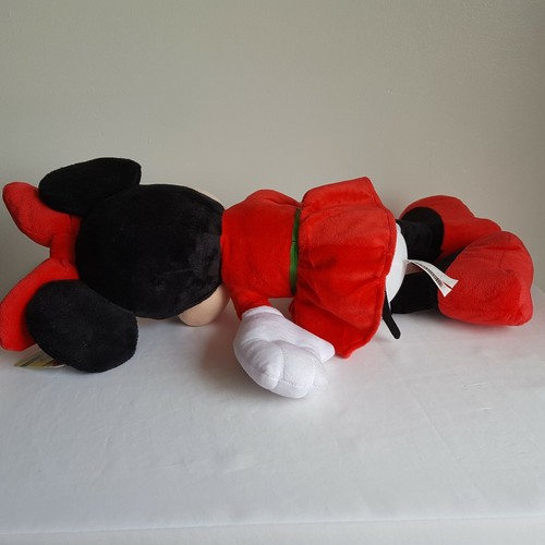 NEU Minnie Mouse 2019 Disney 22 Zoll Weihnachten Urlaub Plüsch Schneeflocke rot Kleid Schleife - Bild 10 von 12