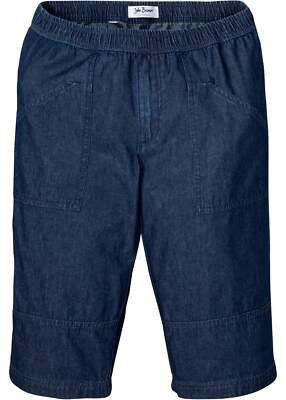 Jeans-Bermuda aus sommerlichem Denim Loose Fit Gr 50 Dunkelblau Herrenshorts Neu