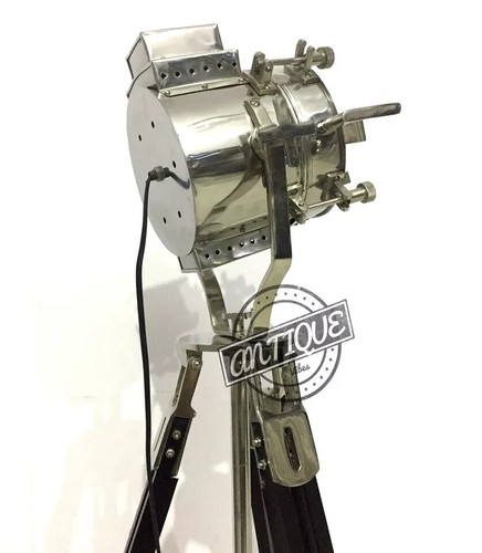 Vintage Nautical Design Spot-Light Floor Tripod Lamp Sea Searchlight Home Decor. - Picture 6 of 6