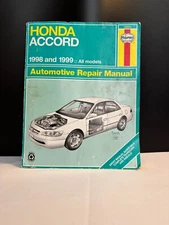 Honda Accord 1998 and 1999 Haynes automotive repair manual #42014 Used