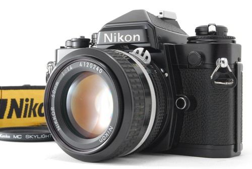 [Casi MINT/correa] Cámara de película Nikon FE Black SLR Ai 50mm f/1.4 Lente de JAPÓN - Imagen 1 de 9