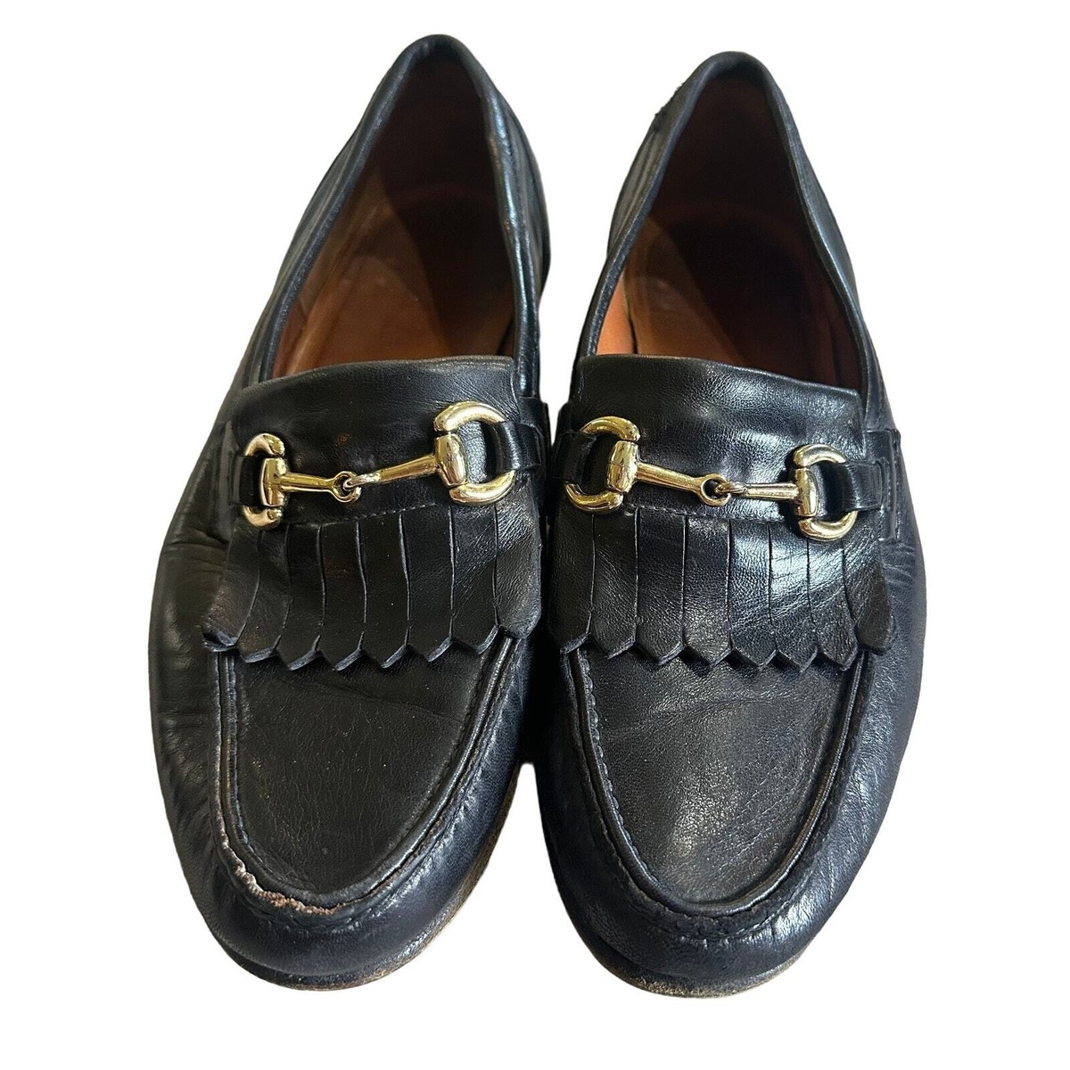 Allen Edmonds Black Leather Gold Horsebit Moccasin Loafers Men\'s Size 9 EUC Allen Edmonds Black Leather Gold Horsebit Moccasin Loafers  main image 2