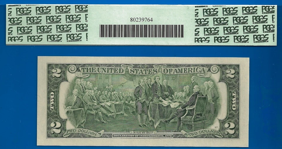 2003A $2 Federal Reserve Note PCGS 68PPQ top pop 1/0 SOLE Finest Fr 1938-D - Image 4 of 4