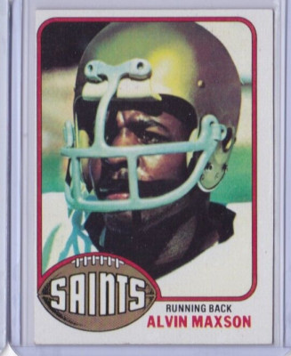 1976 Topps Football #83 ALVIN MAXSON NEW ORLEANS SAINTS IDBB