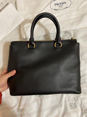 Prada Borsa A Mano Nero, VINTAGE | eBay
