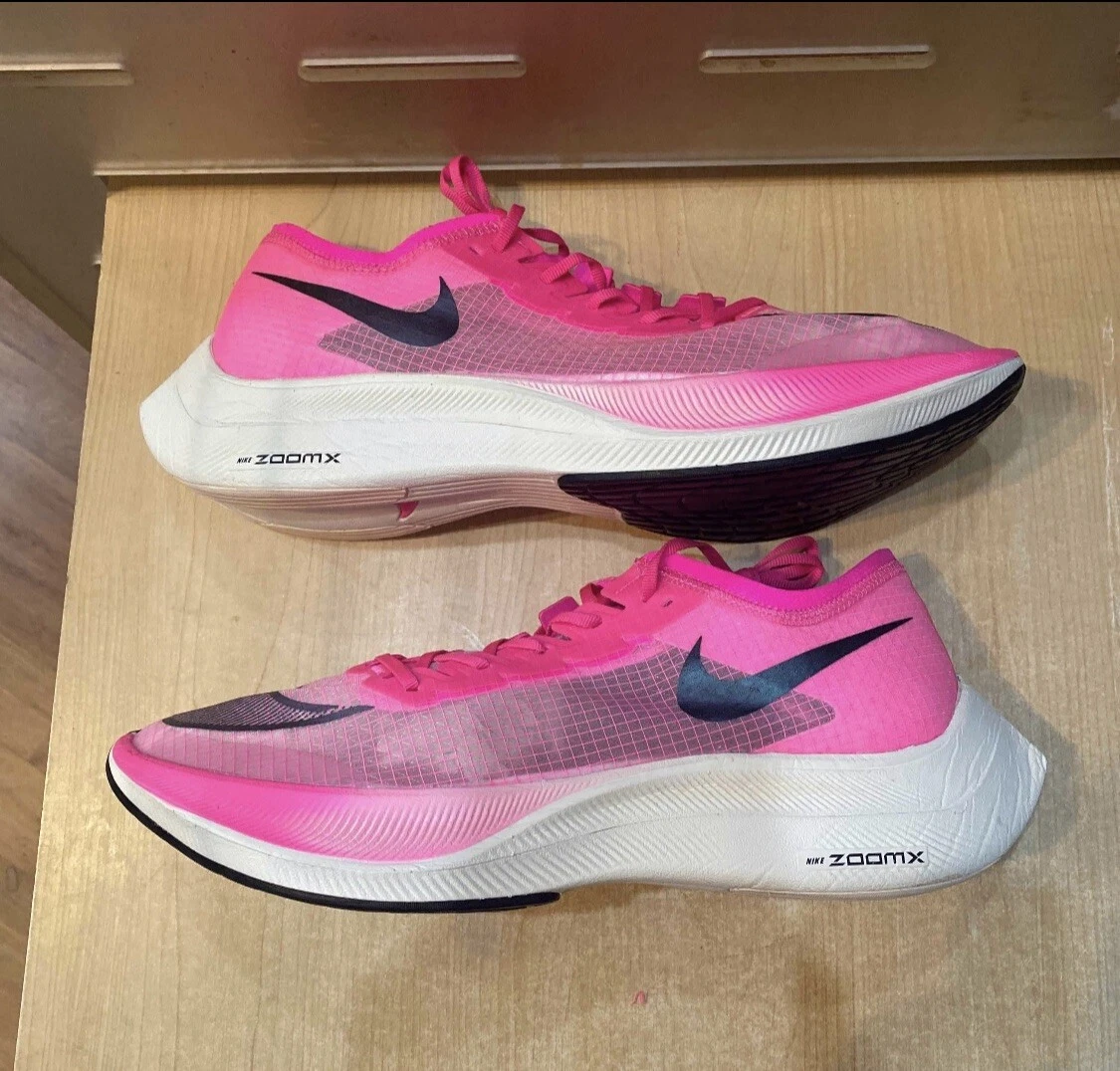Nike ZoomX Vaporfly Next Pink Blast Size 13 Guava Ice Black
