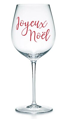 Joyeux Noël - Vinyl Aufkleber Sticker Etiketten für Glas Becher Flaschen Weihnachtsgeschenk