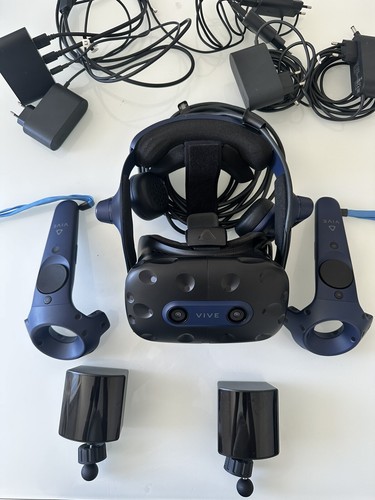 HTC VIVE PRO 2 Full Kit Casque de réalité virtuelle noir (mat), noir/bleu avec