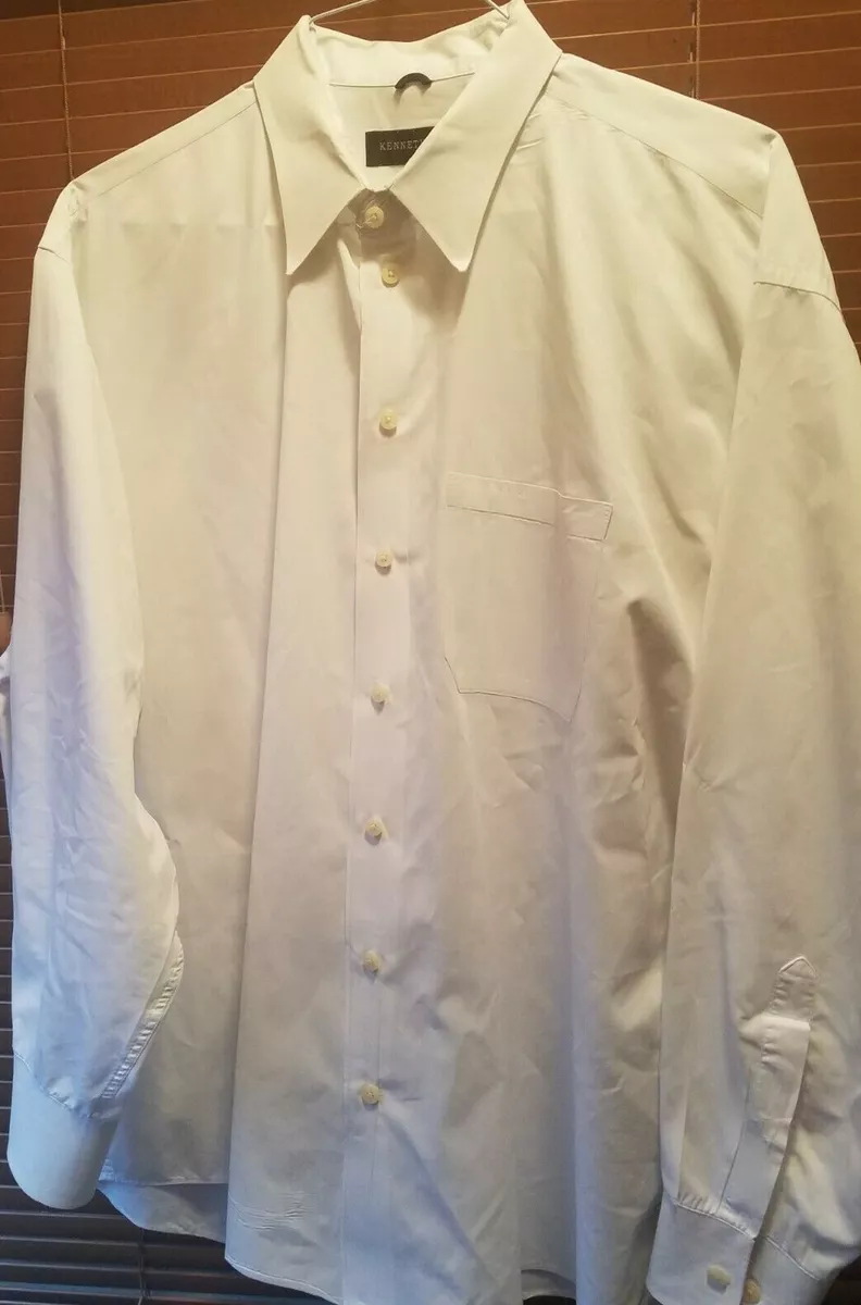 Kenneth cole white dress shirt discount