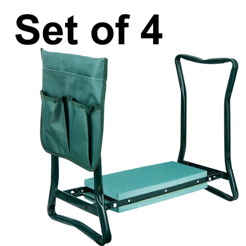 Banco arrodillador de jardín plegable de 6"/8" asiento acolchado Eva suave con bolsa para taburete - Imagen 15 de 29