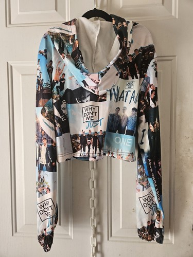NEW with tags Size L Kids Drawstring Hooded TOP "What Am I?"-dg2212 - Picture 2 of 5