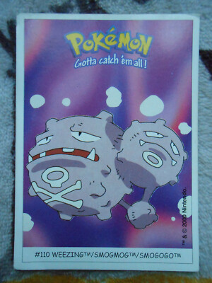 SMOGOGO/WEEZING #110 - DUNKIN BOOMER 2000 - POKEMON - SEHR GUTER ZUSTAND