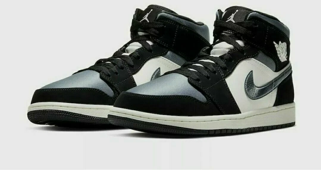 NIKE AIR JORDAN 1 MID SE Satin Grey SIZE UK 7 12 852542 011