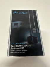 NEW Flashpoint TTL Off Camera Speedlight Shoe Cord for Canon EOS