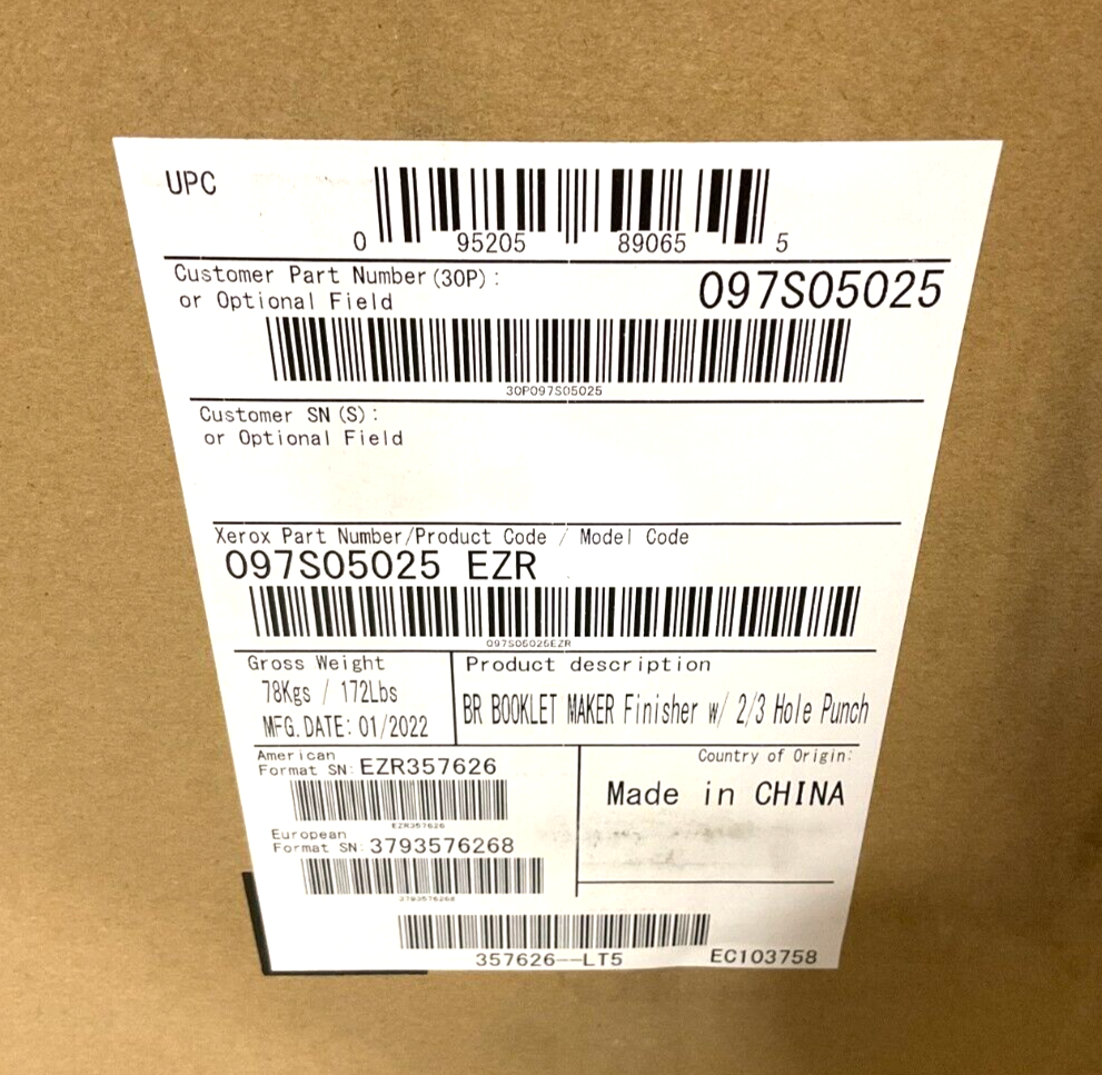 Xerox Booklet Maker AltaLink C8135 097S05025