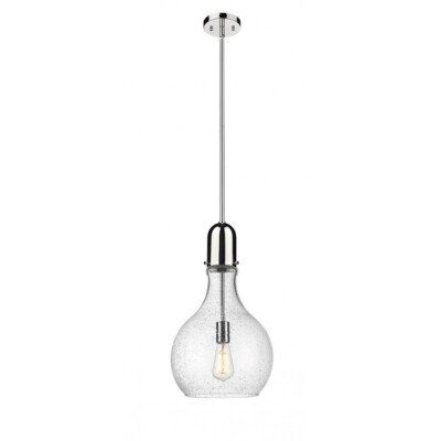 Innovations Aura Amh 1-L 12'' LED Mini Pend, PN/SD - 492-1S-PN-G584-12-LED
