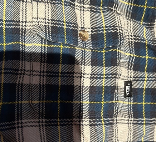 Vans flannel shirt men’s large In EUC classic fit skateboarding - Picture 4 of 6