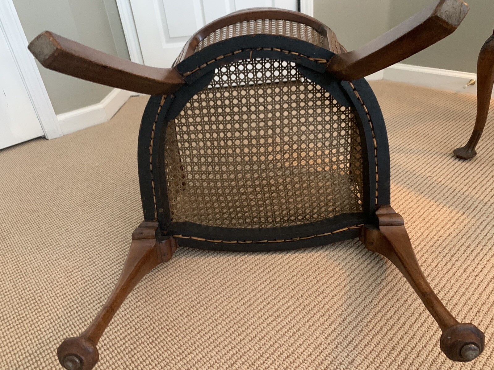 Pair of Vintage Antique French Cane Chairs eBay