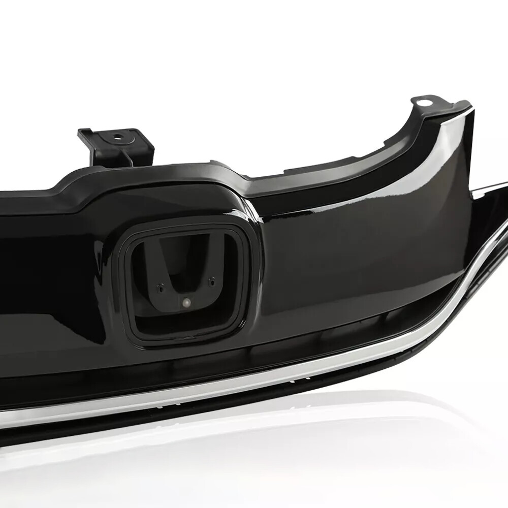 For Honda FIT EX 2015-2017 Front Bumper Upper Grille + Fog Light Kit+4 Brackets