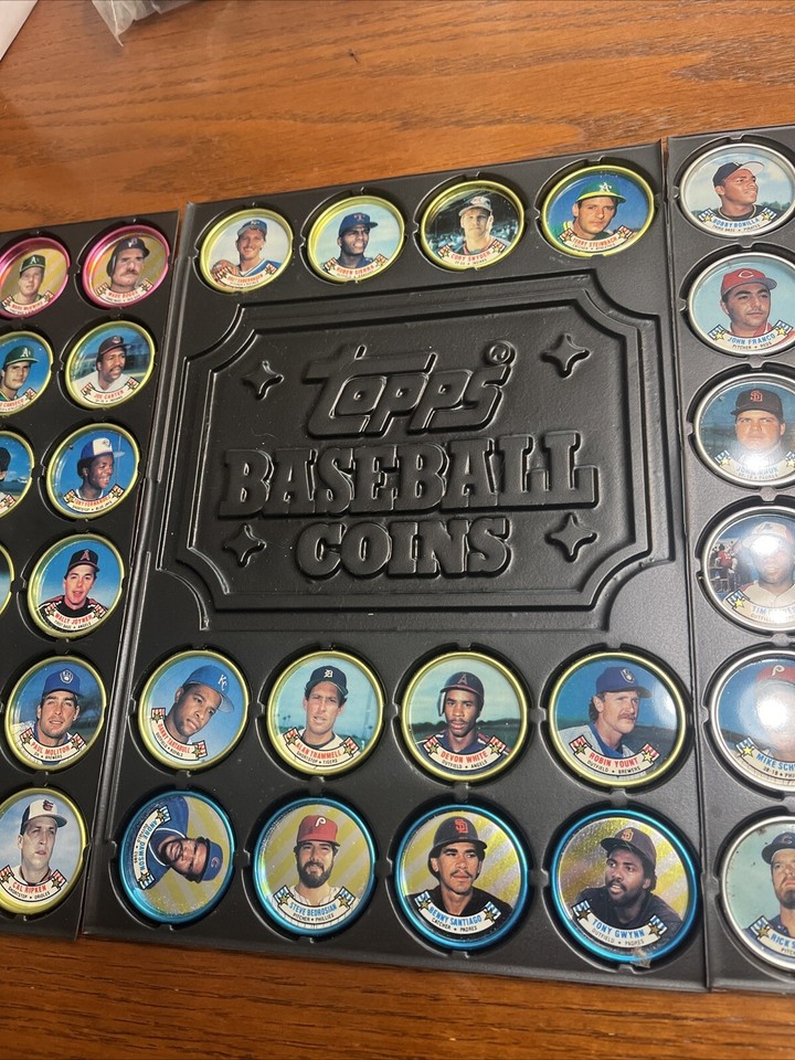 Vintage 1989 Topps Baseball Coins collector Complete set 60 🔥🔥🔥 Cal